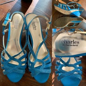 Charles by Charles David turquoise sandals. Sz 8.5